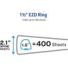 imageAvery HeavyDuty View 3 Ring Binders 15 Inch One Touch EZD Rings 400Sheet Capacity 21 Inch Wide Spine Customizable Clear Cover and Spine Green Binders 12Pack of 79108Green