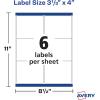 imageAvery TrueBlock Shipping Labels Sure Feed Permanent 313 x 4 White 2 Pack 120 Labels Total 32134Pack of 2