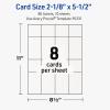 imageAvery Printable Rectangle Tickets 218 x 55 Textured Matte White Laser amp Inkjet Compatible 80 Total Great for Product Branding Marketing and More80 Cards