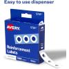 imageAvery SelfAdhesive Hole Reinforcement Stickers 14 Diameter Hole Punch Reinforcement Labels White NonPrintable 200 Labels Total 57292 000 labels
