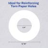 imageAvery SelfAdhesive Hole Reinforcement Stickers 14 Diameter Hole Punch Reinforcement Labels White NonPrintable 200 Labels Total 5729200 labels