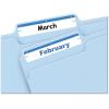 imagePermanent File Folder Labels 1116 x 3 716 WhiteDark Blue Bar 252Pack
