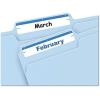 imagePermanent File Folder Labels 1116 x 3 716 WhiteDark Blue Bar 252Pack