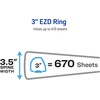 image:imageAvery HeavyDuty View 3 Ring Binder 3 One Touch EZD Rings 670Sheet Capacity 35 Inch Wide Spine Great for Home School Supplies Office or Organization Needs 1 White Binder 791933