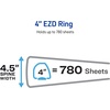 image:imageAvery HeavyDuty View 3 Ring Binder 3 One Touch EZD Rings 670Sheet Capacity 35 Inch Wide Spine Great for Home School Supplies Office or Organization Needs 1 White Binder 791934