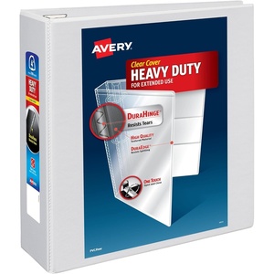 image:imageAvery HeavyDuty View 3 Ring Binder 3 One Touch EZD Rings 670Sheet Capacity 35 Inch Wide Spine Great for Home School Supplies Office or Organization Needs 1 White Binder 791934