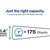 image:imageAvery Zipper 3 Ring Binder 1 Round Rings 175Sheet Capacity Blue Durable Binder Organizer with Pocket for Extra Storage Great for Organizing Projects Assignments and More 26225Blue