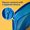 image:imageAvery Zipper 3 Ring Binder 1 Round Rings 175Sheet Capacity Blue Durable Binder Organizer with Pocket for Extra Storage Great for Organizing Projects Assignments and More 26225Blue