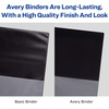 image:imageAvery HeavyDuty Framed View 3Ring Binder 15 EZD Rings 1 Navy Blue Binder 68059Black