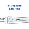 image:imageAvery HeavyDuty Framed View 3Ring Binder 15 EZD Rings 1 Navy Blue Binder 68059Blue