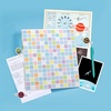 image:imageAvery Fashion Durable View 3 Ring Binder 1 Round Rings 175Sheet Capacity 14 Inch Wide Spine Customizable Clear Cover and Spine Sweet Sherbet Design 26739Pixel Puzzle