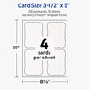 image:imageAvery Printable Rectangle Flourished Edge Postcards 35 x 5 Textured Matte White Laser amp Inkjet Compatible 200 Total Great for Product Branding Marketing and More200 Cards
