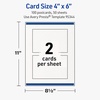 image:imageAvery Printable Rectangle Postcards Sure Feed Technology 4 x 6 Textured Matte White PrintToTheEdge Capability Laser amp Inkjet Compatible 20 Total100 Cards