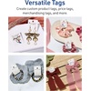 image:imageAvery Printable Rectangle Rounded Jewelry Tags Sure Feed Technology 15 x 2 Textured Glossy White PrinttoTheEdge Capability Laser amp Inkjet Compatible 375 Total375 Tags