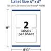 image:imageAvery TrueBlock Matte White Rectangle Labels Sure Feed Technology 4 x 6 50 Matte White Labels PrinttoTheEdge LaserInkjet Printable Great for Packaging and Product Merchandising100 labels