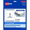 image:imageAvery Printable Rectangle Postcards Sure Feed Technology 6 x 9 Textured Matte White PrintToTheEdge Capability Laser amp Inkjet Compatible 10 Total10 Cards