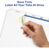 image:imageAvery 3Tab Dividers for 3 Ring Binder Easy Print amp Apply Clear Label Strip Index Maker Customizable White Tabs 25 Sets 1144525 Sets