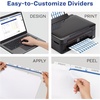 image:imageAvery 3Tab Dividers for 3 Ring Binder Easy Print amp Apply Clear Label Strip Index Maker Customizable White Tabs 25 Sets 114455 Sets
