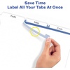 image:imageAvery 3Tab Dividers for 3 Ring Binder Easy Print amp Apply Clear Label Strip Index Maker Customizable White Tabs 25 Sets 114455 Sets Pack of 10