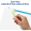 image:imageAvery 8 Tab Unpunched Dividers for Use with Any Binding System Easy Print amp Apply Clear Label Strip Index Maker Customizable White Tabs 25 Sets 1144425 Sets
