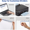 image:imageAvery 8 Tab Unpunched Dividers for Use with Any Binding System Easy Print amp Apply Clear Label Strip Index Maker Customizable White Tabs 25 Sets 1144425 Sets