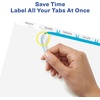 image:imageAvery 8 Tab Unpunched Dividers for Use with Any Binding System Easy Print amp Apply Clear Label Strip Index Maker Customizable White Tabs 25 Sets 114445 Sets