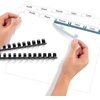 image:imageAvery 8 Tab Unpunched Dividers for Use with Any Binding System Easy Print amp Apply Clear Label Strip Index Maker Customizable White Tabs 25 Sets 114445 Sets