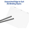 image:imageAvery 8 Tab Unpunched Dividers for Use with Any Binding System Easy Print amp Apply Clear Label Strip Index Maker Customizable White Tabs 25 Sets 1144425 Sets