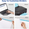 image:imageAvery 8 Tab Unpunched Dividers for Use with Any Binding System Easy Print amp Apply Clear Label Strip Index Maker Customizable White Tabs 25 Sets 11444150 Sets