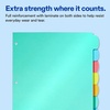 image:imageAvery Big Tab Durable Paper Dividers for 3 Ring Binders 5 Tabs per Set White Printable Labels 1 Set Perfect for School Office and Home Organization 14422Bright