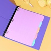 image:imageAvery Big Tab Durable Paper Dividers for 3 Ring Binders 5 Tabs per Set White Printable Labels 1 Set Perfect for School Office and Home Organization 14422Pastel