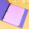 image:imageAvery Big Tab Durable Paper Dividers for 3 Ring Binders 5 Tabs per Set White Printable Labels 1 Set Perfect for School Office and Home Organization 14422Pastel