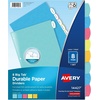 image:imageAvery Big Tab Durable Paper Dividers for 3 Ring Binders 5 Tabs per Set White Printable Labels 1 Set Perfect for School Office and Home Organization 14422Bright