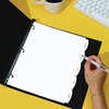 image:imageAvery Big Tab Durable Paper Dividers for 3 Ring Binders 5 Tabs per Set White Printable Labels 1 Set Perfect for School Office and Home Organization 14422White