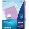 image:imageAvery Big Tab Durable Paper Dividers for 3 Ring Binders 5 Tabs per Set White Printable Labels 1 Set Perfect for School Office and Home Organization 14422Pastel