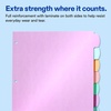 image:imageAvery Big Tab Durable Paper Dividers for 3 Ring Binders 5 Tabs per Set White Printable Labels 1 Set Perfect for School Office and Home Organization 14422Pastel