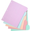 image:imageAvery Big Tab Durable Paper Dividers for 3 Ring Binders 5 Tabs per Set White Printable Labels 1 Set Perfect for School Office and Home Organization 14422Pastel