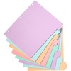 image:imageAvery Big Tab Durable Paper Dividers for 3 Ring Binders 5 Tabs per Set White Printable Labels 1 Set Perfect for School Office and Home Organization 14422Pastel