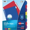 image:imageAvery Big Tab Durable Paper Dividers for 3 Ring Binders 5 Tabs per Set White Printable Labels 1 Set Perfect for School Office and Home Organization 14422Primary