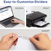 image:imageAvery Big Tab Insertable Dividers for 3 Ring Binders 8Tab Sets White Paper Clear Tabs 6 Binder Divider Sets 41124One Size