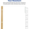 image:imageAvery Big Tab Insertable Dividers for 3 Ring Binders 8Tab Sets White Paper Clear Tabs 6 Binder Divider Sets 41124One Size Pack of 6