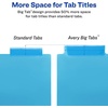 image:imageAvery Big Tab Insertable Plastic 2 Pocket Dividers for 3 Ring Binders 5 Tab Set Bright TwoTone Multicolor Works with Sheet Protectors 1 Set 000311 Pack