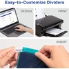 image:imageAvery Big Tab Insertable Plastic 2 Pocket Dividers for 3 Ring Binders 5 Tab Set Bright TwoTone Multicolor Works with Sheet Protectors 1 Set 000312 Pack