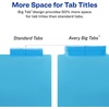 image:imageAvery Big Tab Insertable Plastic 2 Pocket Dividers for 3 Ring Binders 5 Tab Set Bright TwoTone Multicolor Works with Sheet Protectors 1 Set 000312 Pack