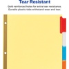 image:imageAvery Binder Dividers  5Tab Insertable Multicolor Big Tabs for Binders 1 Set of Dividers 11109Binder Divider