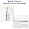 image:imageAvery Dividers for 3 Ring Binders 15 Tabs per Set Customizable Table of Contents Classic White Tabs Great for Organizing Reports Projects and More 3 Sets of 11079