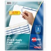 image:imageAvery 3Tab Dividers for 3 Ring Binder Easy Print amp Apply Clear Label Strip Index Maker Customizable White Tabs 25 Sets 114455 Sets