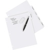 image:imageAvery Big Tab Write amp Erase Durable Plastic Dividers for 3 Ring Binders 5Tab Set White 1 Set 163701 Set