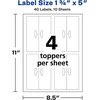 image:imageAvery Printable Bag Toppers for Laser amp Inkjet Printers Bags Included 175 x 5 Pack of 40 22801Pack of 200