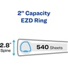 image:imageAvery HeavyDuty Framed View 3Ring Binder 2 EZD Rings 1 Black Binder 680321 Count Pack of 1